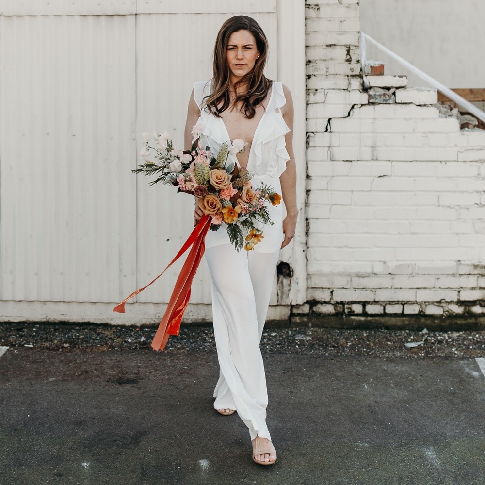 White Lace Jumpsuit Rehab Couture